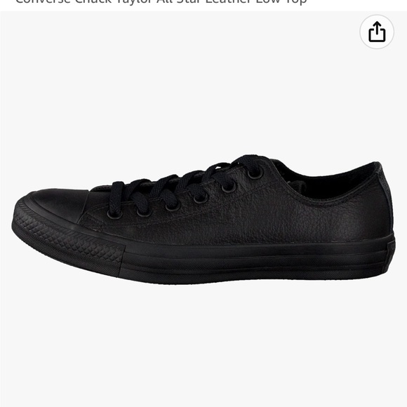 NWOB- Converse all stars new leather low cut/ profile sneakers size 7.5 - Picture 2 of 13